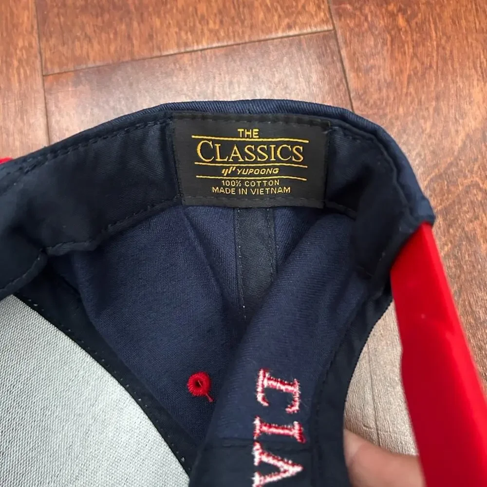 Civil Regime Navy and Red Baseball Cap with White Embroidered Lettering, NWOT